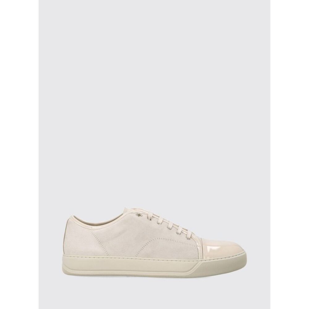 Lanvin Men Dbb1 Low-Top Sneakers Lanvin In Suede Calfskin With Rubber Sole